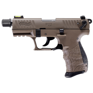 Walther - P22 Q Tactical FDE Threaded 10rd 3.42" 22 LR