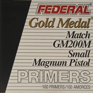 Federal Premium Gold Medal Small Pistol Magnum Match Primers #200M Box of 1000 (10 Trays of 100)