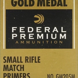Federal Premium Gold Medal Small Rifle Match Primers #205M Box of 1000 (10 Trays of 100)