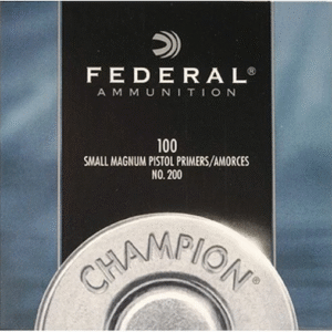 Federal Small Pistol Magnum Primers #200 Box of 1000 (10 Trays of 100)