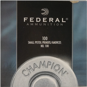 Federal Small Pistol Primers #100 Box of 1000 (10 Trays of 100)